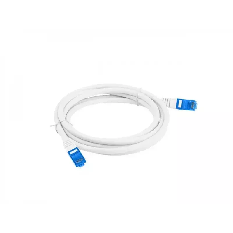 Cabo de rede Lanberg PCF6A-10CC-0200-W 2m Cat6a S/FTP branco