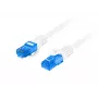 Cabo de rede Lanberg PCF6A-10CC-0200-W 2m Cat6a S/FTP branco