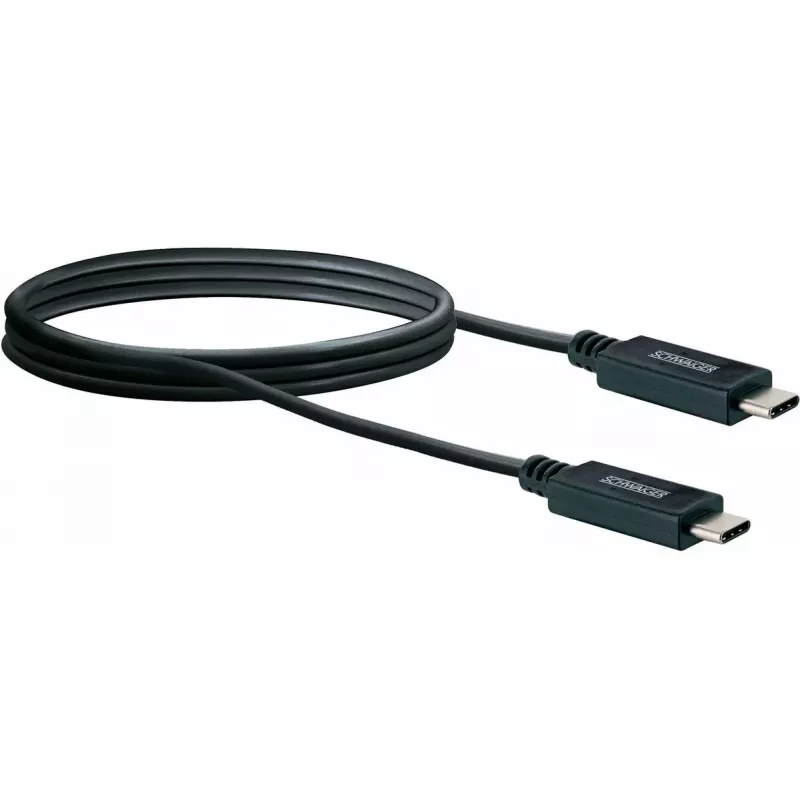 Cabo USB Schwaiger LK 101 C USB 3.2 Gen 2 1 m preto