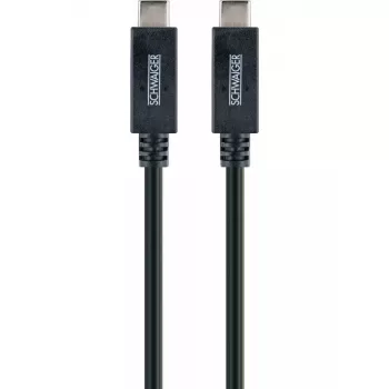 Cabo USB Schwaiger LK 101 C USB 3.2 Gen 2 1 m preto