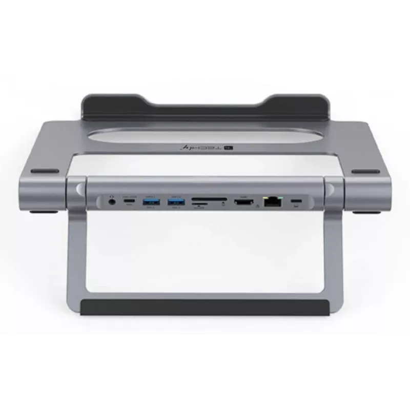 Techly ICA-NTB-DOCK91 com fios USB 3.2 Gen 1 (3.1 Gen 1) Type-C prateado