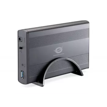 Caixa para disco rígido Conceptronic 3,5 polegadas USB 3.0, caixa para HDD, 3,5 polegadas, Serial ATA, Serial ATA II, 4,8 Gbit/s, conectividade USB, grafite