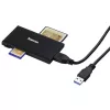 Leitor de cartões Hama 00181018 USB 3.2 Gen 1 (3.1 Gen 1) Type-A preto