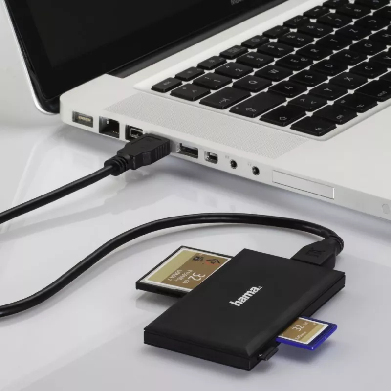 Leitor de cartões Hama 00181018 USB 3.2 Gen 1 (3.1 Gen 1) Type-A preto