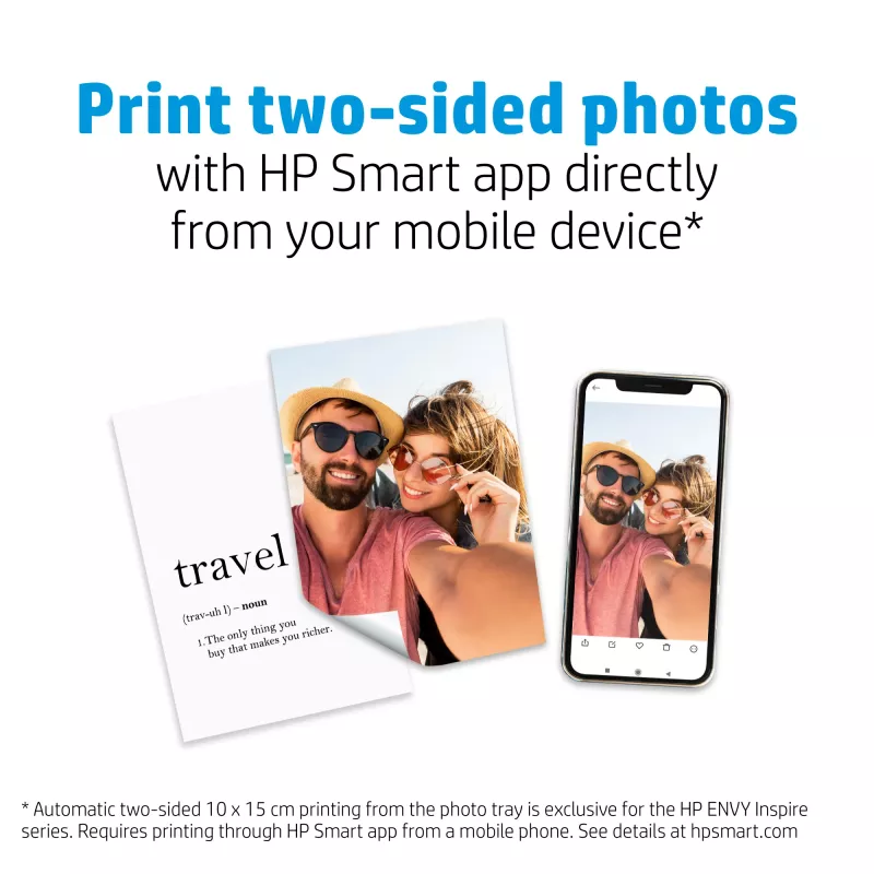 HP Papel fotográfico mate 180 g/m² 10 x 15 cm (101 x 152 mm) 25 folhas