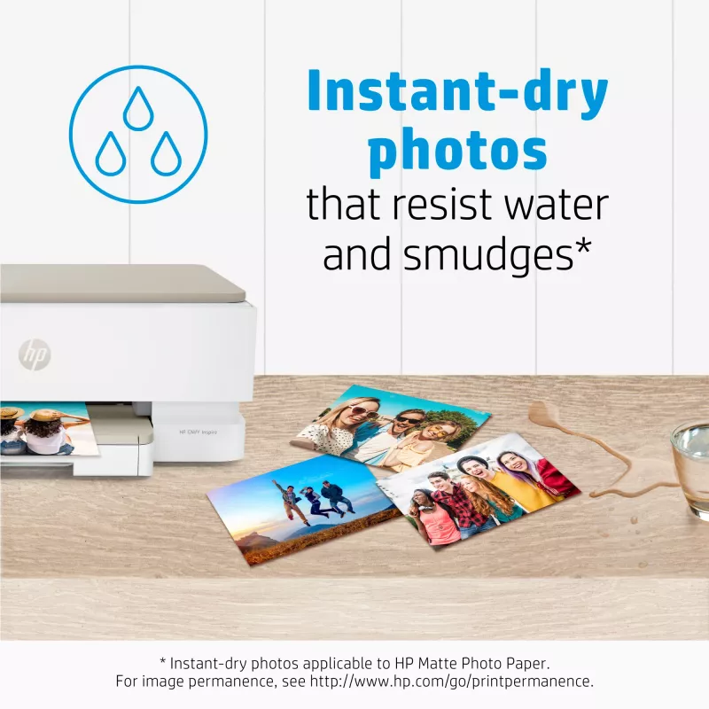 HP Papel fotográfico mate 180 g/m² 10 x 15 cm (101 x 152 mm) 25 folhas