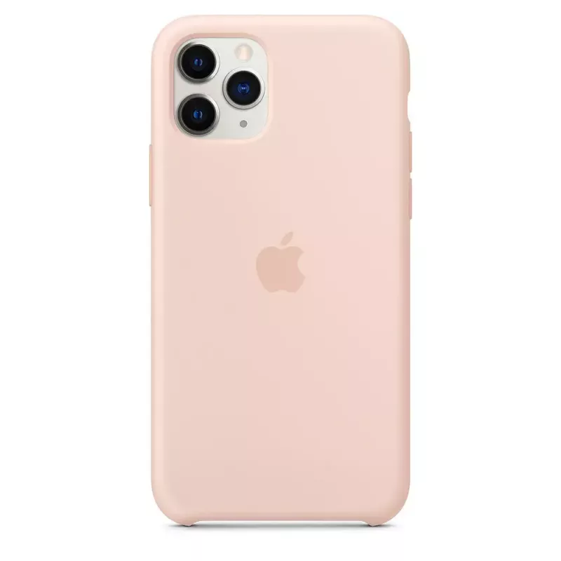 Capa para Apple iPhone 11 Pro Silicone Case rosa areia