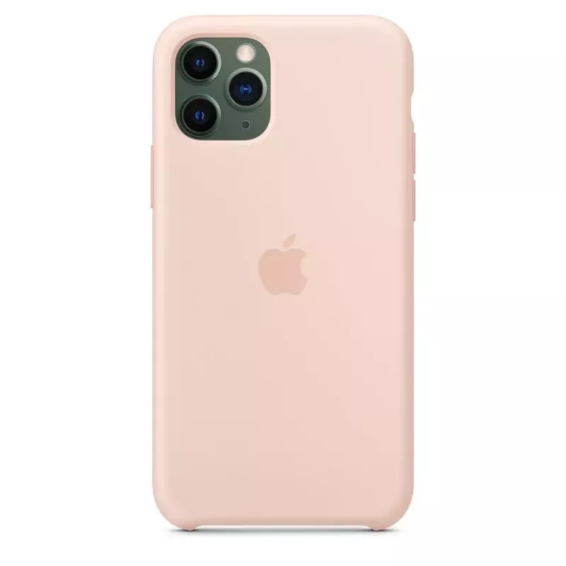 Capa para Apple iPhone 11 Pro Silicone Case rosa areia