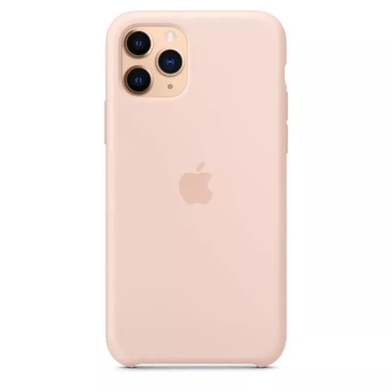 Capa para Apple iPhone 11 Pro Silicone Case rosa areia