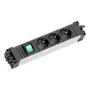 Régua de tomadas Bachmann STEP ALU 3 tomadas com interruptor, caixa de alumínio, 3x tomadas AC, 230 V, 16 A, IP20