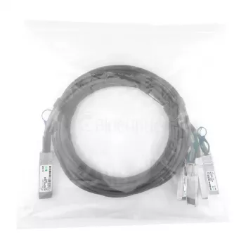 Cabo de fibra ótica InfiniBand BlueOptics Q28-4S28-DAC-3M-PS-BL 3m QSFP28 4x SFP28 macho/macho