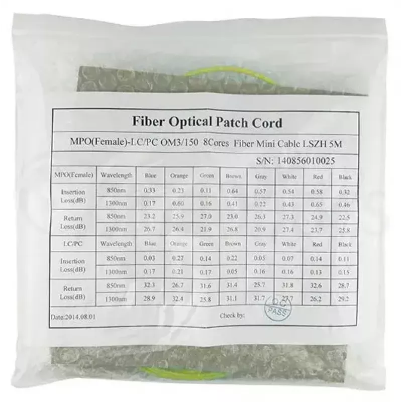 Cabo de fibra ótica InfiniBand BlueOptics CBL-MPO12-4LC-SMF-3M-BO 3m MPO 4x LC
