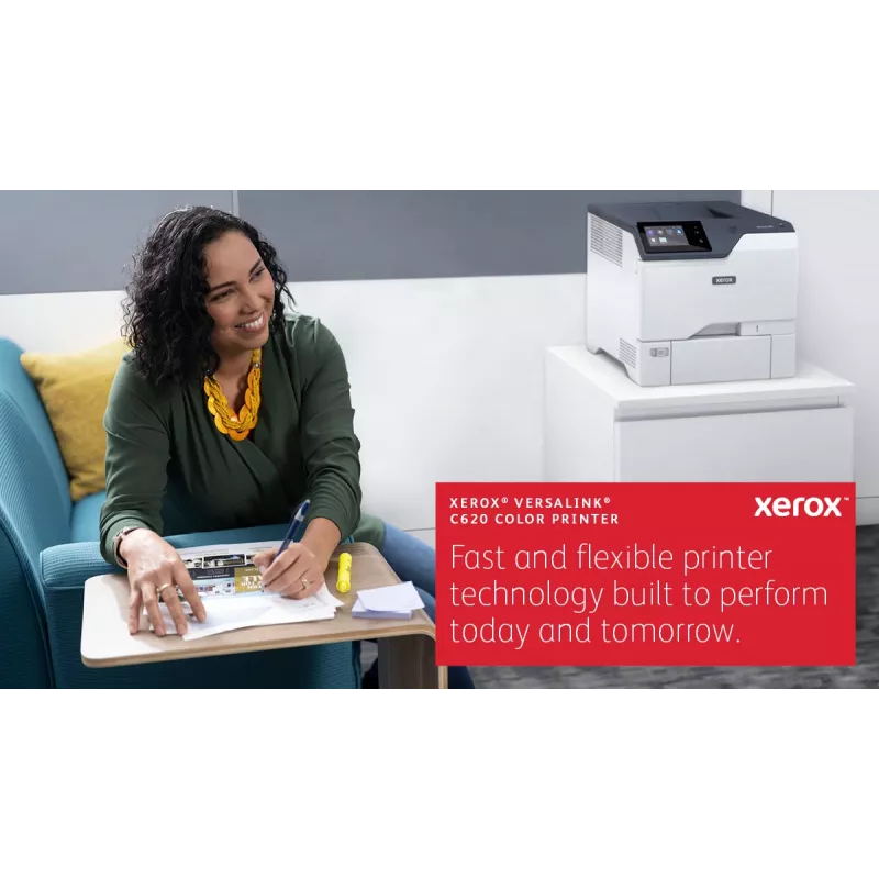 Xerox VersaLink C620 A4 50ppm Duplex Impressora PS3 PCL5e/6 2 bandejas 650 folhas