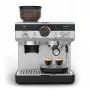 Máquina de café expresso KRUPS XP801T semiautomática com moinho integrado, depósito de água de 3 litros, saída para 2 chávenas, preto/aço inoxidável