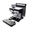 Máquina de café expresso KRUPS XP801T semiautomática com moinho integrado, depósito de água de 3 litros, saída para 2 chávenas, preto/aço inoxidável