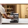 Máquina de café expresso KRUPS XP801T semiautomática com moinho integrado, depósito de água de 3 litros, saída para 2 chávenas, preto/aço inoxidável