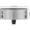 Bosch PRO Multi Material PC Plus, 44/127 mm, individual, broca, pladur, metal, metal não ferroso, plástico, madeira macia, preto, cinzento, aço-cobalto, liga de cobalto aço rápido (HSS-Co)