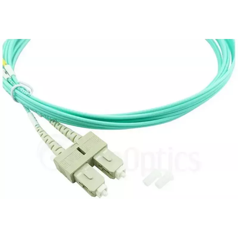 BlueOptics 055702T512000001M-BO cabo de ligação de fibra ótica duplex, LC-SC multimodo OM3, 1 m, LC-UPC/SC-UPC, bege