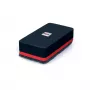Borracha Sigel BA187 EVA Fleece preto vermelho 90x45x26mm