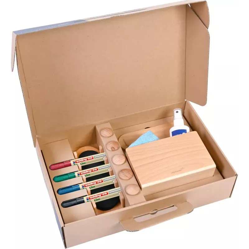 Conjunto de acessórios Legamaster WOODEN 17 peças certificado FSC