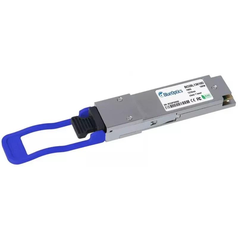 Módulo transceptor de fibra ótica BlueOptics 100GQSFP-LR4-4= com interface QSFP28