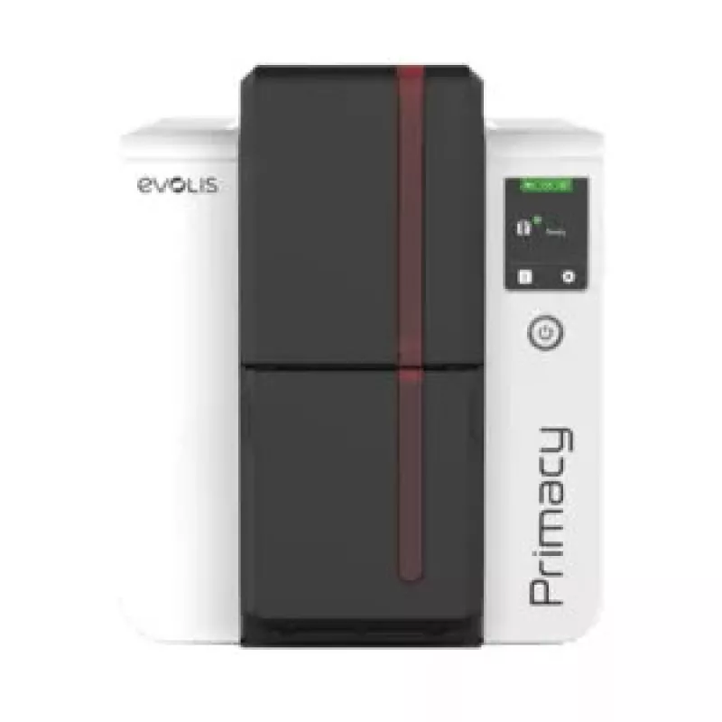 Impressora de cartões Evolis Primacy 2 USB Ethernet 300 dpi — impressão de cartões PVC frente e verso