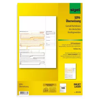 Formulário comercial Sigel ZV570