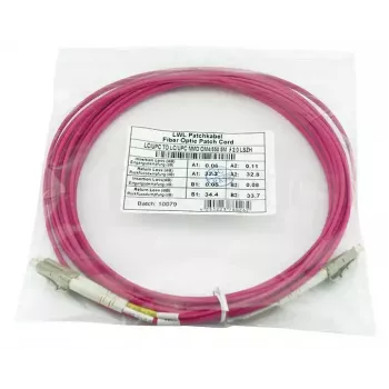 Cabo de fibra ótica BlueOptics CBL-LC-OM4-3M 3m LC para LC 50µm