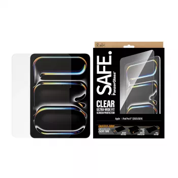 PanzerGlass SAFE. by ® proteção de ecrã iPad Pro 11 polegadas (2024-2025) | Ultra-Wide Fit com ferramenta Fastfit