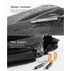 Bolsa de tiracolo Inateck LB03014 — unissexo poliéster 900D, fecho de correr, 4 l, preto