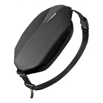 Bolsa de tiracolo Inateck LB03014 — unissexo poliéster 900D, fecho de correr, 4 l, preto