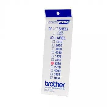 Etiquetas de impressão Brother ID2260 12 folhas 22 x 60 mm