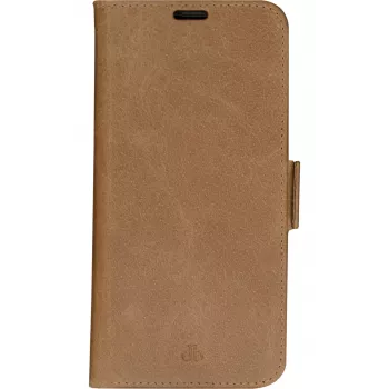 Carteira com capa dbramante1928 iPhone 14 Plus tan 3 compartimentos para cartões