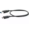 Cabo USB Schwaiger LK 050 C USB 3.2 Gen 2 0,5m USB A USB C preto