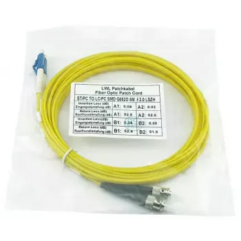 Cabo de fibra ótica InfiniBand BlueOptics SFP3133BU3MK 3m LC ST amarelo