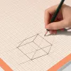 Tapete de secretária Sigel HO270 — tapete de papel para secretária, laranja/branco, 595×410 mm