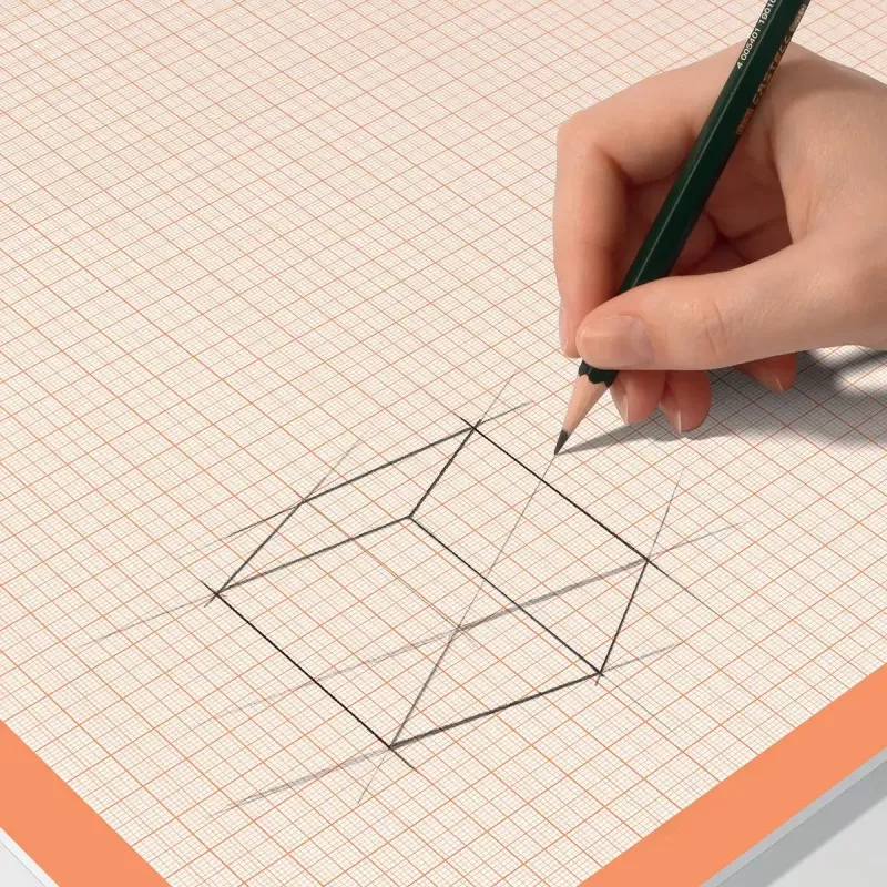 Tapete de secretária Sigel HO270 — tapete de papel para secretária, laranja/branco, 595×410 mm