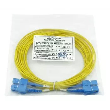 Cabo de fibra ótica InfiniBand BlueOptics CAB-SMF-SC-SC-5-BO 5 m SC SC