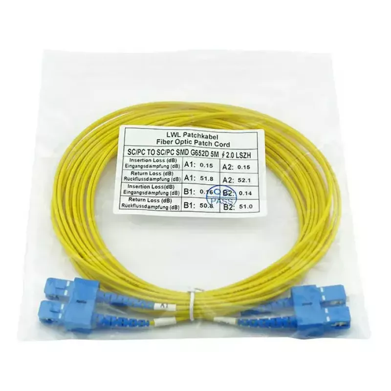 Cabo de fibra ótica InfiniBand BlueOptics CAB-SMF-SC-SC-5-BO 5 m SC SC