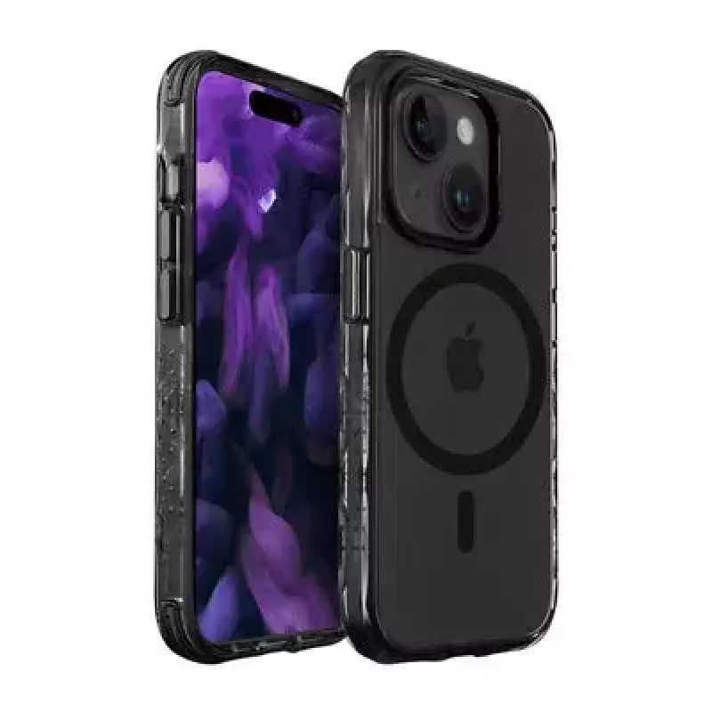 Capa LAUT Crystal Matter X iPhone 15 Plus 17 cm preto transparente