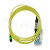 Cabo de fibra ótica MPO 4x LC BlueOptics CBL-MPO12-4LC-SMF-10M 10m G.657.A1