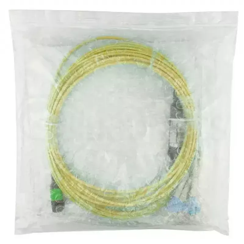 Cabo de fibra ótica MPO 4x LC BlueOptics CBL-MPO12-4LC-SMF-10M 10m G.657.A1