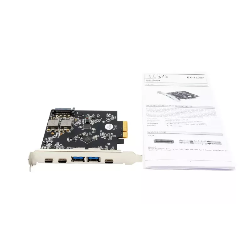 Placa de interface EXSYS EX-12007 interna USB 3.2 Gen 2