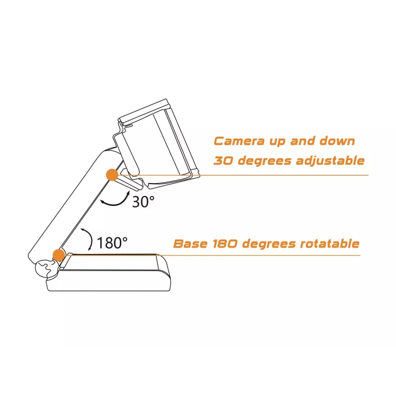 Webcam Conceptronic AMDIS 2K Super HD com autofoco e microfone