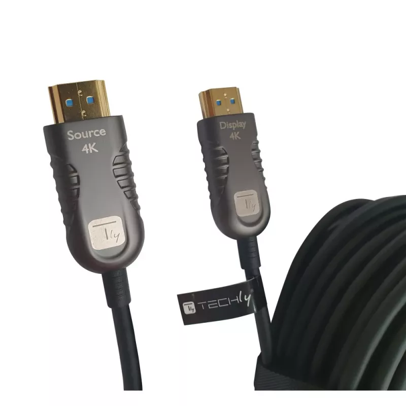 Cabo HDMI Techly ICOC HDMI-HY2-050 50 m HDMI Type-A (Standard) preto
