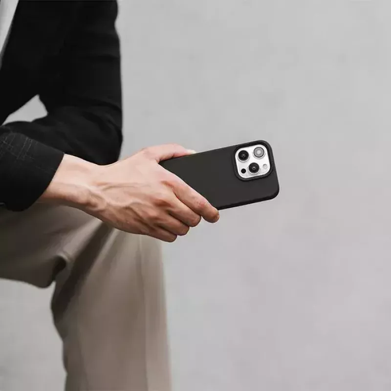 Woodcessories Bio Case para Apple iPhone 15 Pro, preto (ECO708)