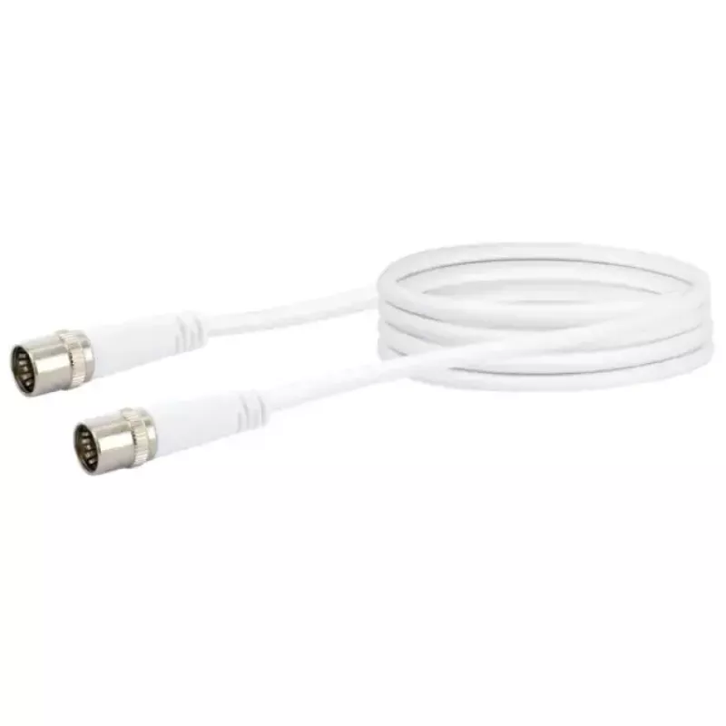 Cabo coaxial Schwaiger KDSK15042 F F 1,5 m branco