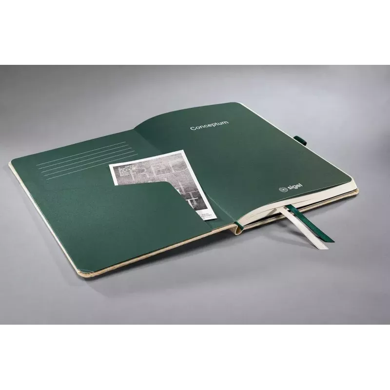 Bloco de notas Sigel Conceptum A5 194 folhas bambu bege
