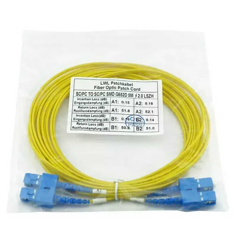 Cabo de fibra ótica InfiniBand BlueOptics CAB-SMF-SC-SC-3-BO 3 m conector SC