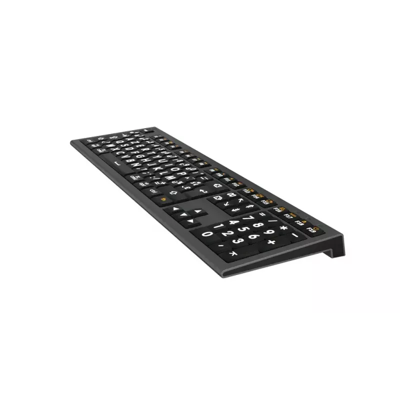 Logickeyboard teclado USB AZERTY francês LKB-LPWB-A2M-FR com fio interruptores de tesoura